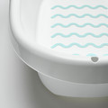 LÄTTSAM Baby bath, white/turquoise