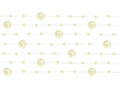Decorative Pearl Garland 1.3m 5pcs, cream