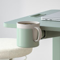 MITTZON Laptop table with castors, green, 66x50 cm