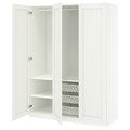 PAX / GULLABERG Wardrobe combination, white/white, 150x60x201 cm