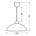 Pendant Lamp Leticia 1 x 60W E27