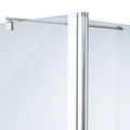 Cooke & Lewis Shower Walk-in Panel Onega 80+45cm, chrome/pattern