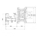 TV Wall Mount 10-42" 15kg AR-83, black