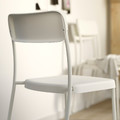 VIHALS / VIHALS Table and 2 chairs, white white/white, 74x74 cm
