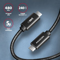 AXAGON USB Cable BUCM2-CM20AB 240W USB-C USB-C, 2.0m