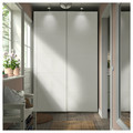 PAX / BERGSBO Wardrobe, white/white, 150x66x236 cm