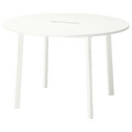 MITTZON Conference table, round/white, 120x75 cm