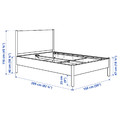 TONSTAD Bedroom furniture, set of 3, oak veneer, 140x200 cm