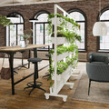 MITTZON Frame w castors/container/cable box, white, 85x205 cm