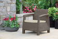 Outdoor Furniture Set CORFU SET, cappuccino