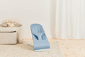 BABYBJÖRN Bliss Woven Baby Bouncer, Blue (Light Grey, Petal Quilt)