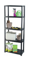 Plastic Shelving Unit 170 x 70 x 38 cm 5 Shelves