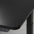 UTMANING Gaming desk sit/stand, electric/black, 120x80 cm