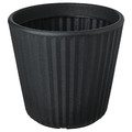 BJÖRNBAMBU Plant pot, in/outdoor dark grey, 32 cm