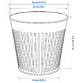 CITRONMELISS Plant pot, in/outdoor/anthracite, 32 cm
