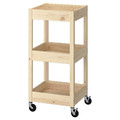 LOSHULT Trolley, pine, 38x38x82 cm