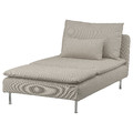 SÖDERHAMN Cover for chaise longue, Fridtuna light beige