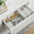 BESTÅ Storage combination with drawers, white Lappviken/Stubbarp/light grey/beige, 180x42x74 cm