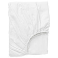 DVALA Fitted sheet, white, 160x200 cm