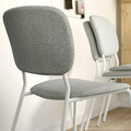 VIHALS / VIHALS Table and 4 chairs, green/white Tibbleby beige-grey, 120/180x74 cm