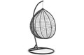 Hanging Cocoon Chair BAHAMA, in-/outdoor, black