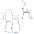 LISABO / KARLPETTER Table and 2 chairs, black/Gunnared light green black, 88x78 cm