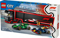 LEGO City F1 Truck with RB20 & AMR 24 F1 Cars 8+