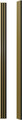 Stegu Wall Decorative Lamellas Linea Slim, gold/black, 3 slats/1 tile