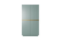Wardrobe Nicole 100 cm, sage, gold handles