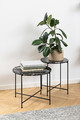 Coffee Table Avila, high, black marble