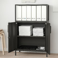 TROTTEN Cabinet combination, anthracite, 140x173 cm