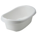 LÄTTSAM Baby bath, white/turquoise