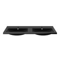 GoodHome Wash-basin Nira 120 cm, black