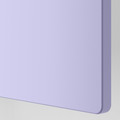 SMÅSTAD / PLATSA Wardrobe, white stripe/lilac with 3 drawers, 60x57x181 cm