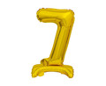 Foil Balloon Number 7 Standing, gold, 38cm