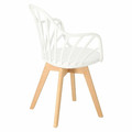 Chair with Armrests Sirena, white