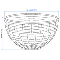 DJURTRÄNARE Basket, white/black/blue, 32x19 cm