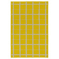 VÄNDPLATS Rug, low pile, yellow/chequered, 60x90 cm