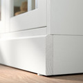 HAVSTA Glass-door cabinet with plinth, white/clear glass, 81x37x134 cm