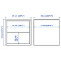 EKET Wall-mounted cabinet combination, dark gray, 175x35x70 cm