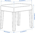 SAKARIAS Stool, black, Sporda dark grey