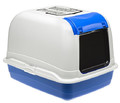 Ferplast Litterbox for Large Cats Maxi Bella, white-blue