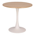 Table Simplet Skinny 80 cm, oak/white