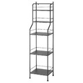 FRÖSJÖN Shelving unit, black, 40x156 cm