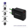 Qoltec Wall Charger 18W 5-12V, 1.5-3A, USB C EU Plug