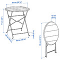 SUNDSÖ Table, off-white outdoor, 65 cm