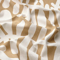 MAJSMOTT Curtains, 1 pair, beige/white, 145x300 cm