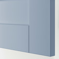 SANNIDAL Door with hinges, blue, 60x60 cm