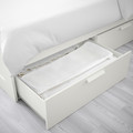 BRIMNES Bed frame with storage, white, 180x200 cm