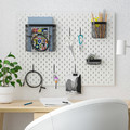 SKÅDIS Pegboard combination, white, 76x56 cm
